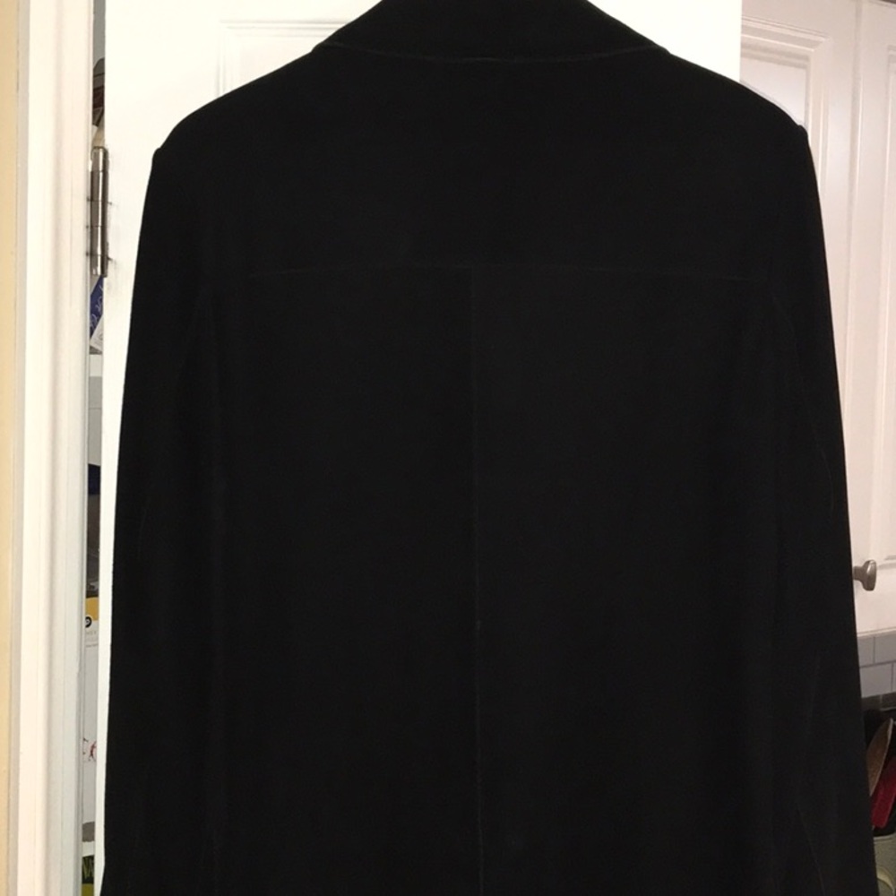 Women’s Black Suede Jacket Size Small INC - Picture 5 of 6